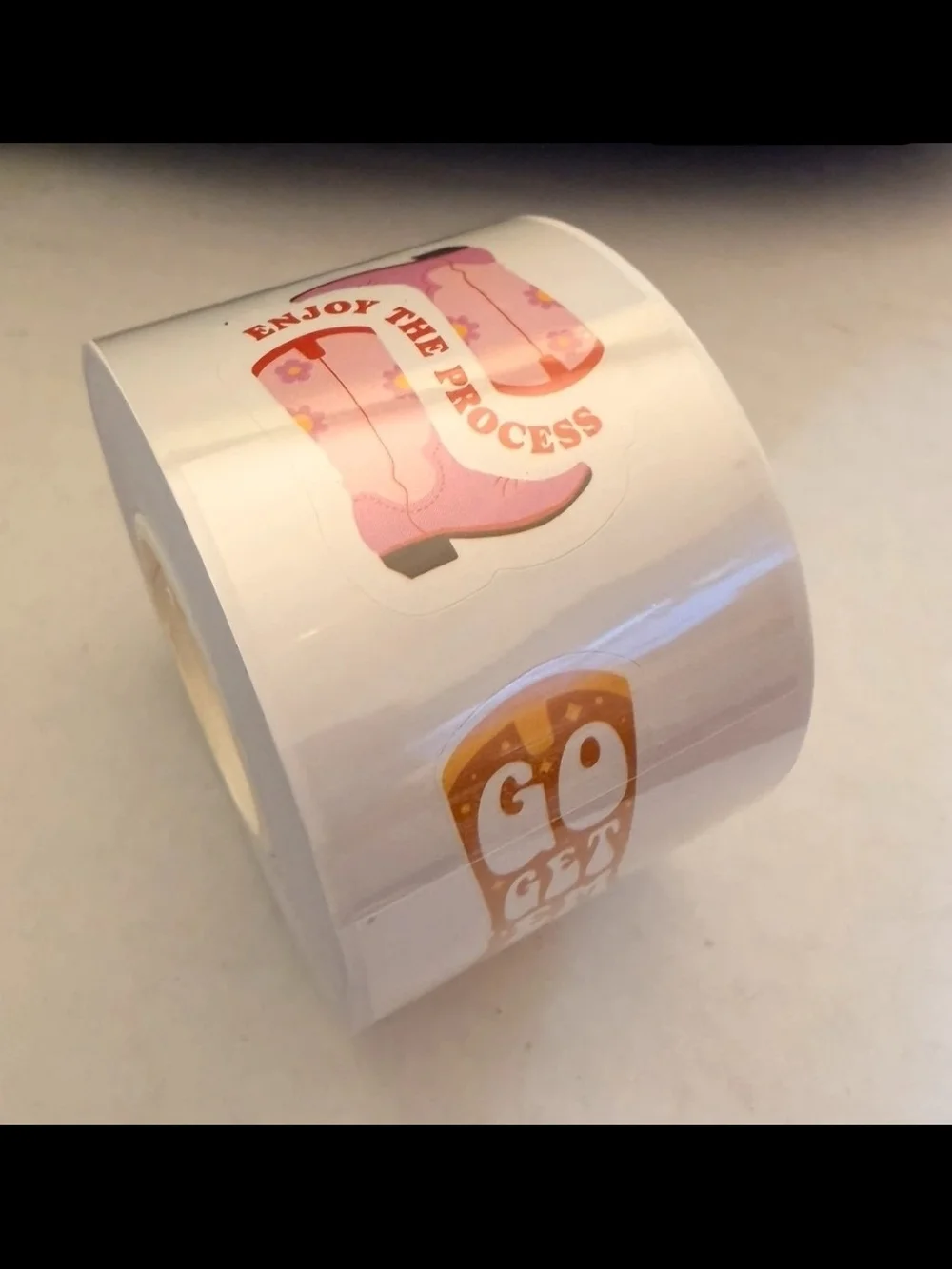 (10) 10X13 Polymailers & 500ct 'Go Get It' Designs Boot Stickers